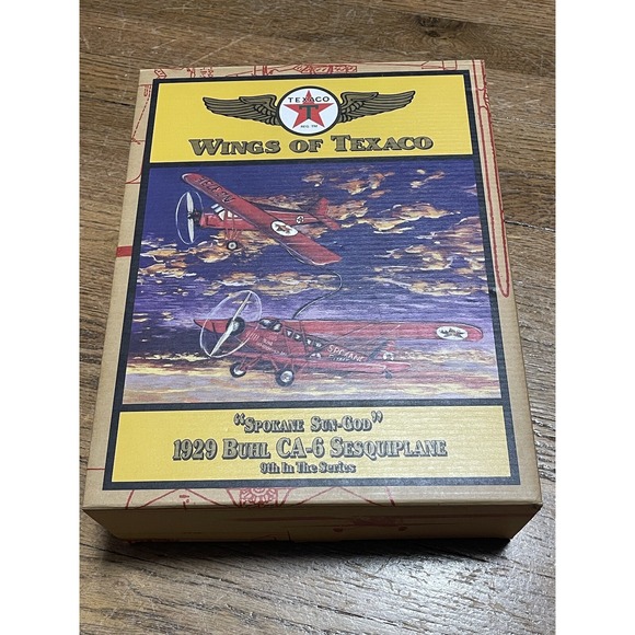 Wings‎ of Texaco Spokane Sun-God 1929 Buhl CA-6 Sesquiplane 9th Airplane Series - Picture 1 of 4